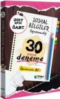 2017 KPSS ÖABT Sosyal Bilgiler Öğretmenliği Çözümlü 30 Deneme