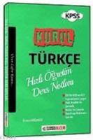 2018 KPSS Kurul Türkçe Hızlı Öğretim Ders Notları
