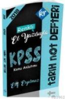 2018 KPSS Tarih Konu Anlatımlı Not Defteri