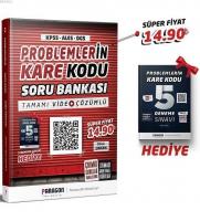 2020 Problemlerin KareKodu KPSS-ALES-DGS Tamamı Video Çözümlü Soru Bankası + 5 Deneme Hediye