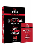 2022 KPSS Eğitim Bilimleri Fasikül Fasikül Orijinal Sorular Tamamı Çözümlü Son 10 Yılın Çıkmış Soruları