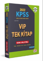 2022 KPSS Genel Yetenek - Genel Kültür VIP Tek Kitap Konu Anlatımlı