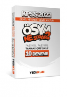 2022 KPSS GY-GK Ösym Ne Sorar Tamamı Çözümlü 10 Fasikül Deneme