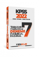 2022 KPSS GY-GK Tamamı Çözümlü 7 Fasikül Deneme