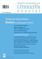 Türkiye Araştırmaları Literatür Dergisi Cilt: 15 Sayı: 30 - 2017