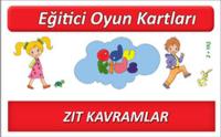 Zıt Kavramlar - Eğitici Oyun Kartları