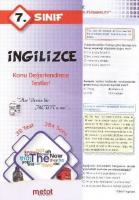 7. Sınıf İngilizce Konu Değerlendirme Testleri