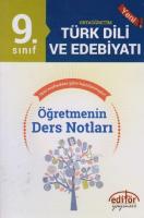 9. Sınıf Türk Dili ve Edebiyatı Öğretmenin Ders Notları