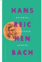 Bilimsel Felsefenin Doğuşu Hans Reichenbach