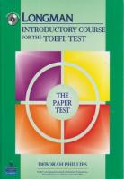 Introductory Course For The TOEFL Test (The Paper Test)