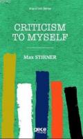 Criticism To Myself