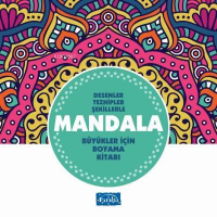 Desenler Tezhipler Şekillerle Mandala - Turkuaz Kitap Büyükler İçin Boyama Kitabı