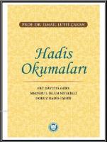 Hadis Okumaları Ebû Dâvud'a Göre Medâru'l-İslâm Nitelikli Dokuz Hadis-i Şerif