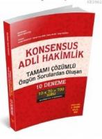 Konsensus - Adli Hakimlik Tamamı Çözümlü 10 Deneme Savaş Yayınları Eylül 2020
