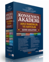 Konsensus Akademi Adli Hakimlik ve Savcılık Konu Anlatımlı Set Savaş Yayınları 2021
