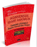 Konsesus İdari Hakimlik Tamamı Çözümlü 10 Deneme
