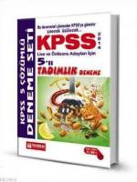 KPSS Lise ve Önlisans 5li Tadımlık Çözümlü Deneme 2014