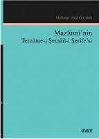 Mazlûmî'nin Tercüme-i Şemâil-i Şerîfe'si
