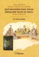 Molla Hüsrev'in "Dürerü'l Hükkam" Eserinde Şafii Mezhebine İsnat Edilen Görüşlerin Tahkik ve Tahlili