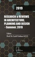 Research Reviews in Architecture Planning and Design