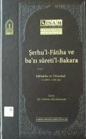 Şerhul-Fatiha ve Bazı Suretil-Bakara (Afifüddin et-Tilimsani)