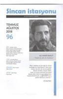Sincan İstasyonu Edebiyat Dergisi Sayı: 96 Temmuz - Ağustos 2018