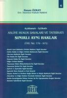 Sınırlı Ayni Haklar (Tmy. Md. 779-972)