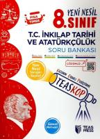 Teas Press Yayınları 8. Sınıf LGS T.C. İnkılap Tarihi ve Atatürkçülük TeasKop Yeni Nesil Soru Bankası Teas Press