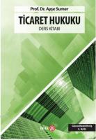 Ticaret Hukuku Ders Kitabı