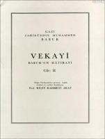 Vekayi 2. Cilt - Babur'un Hatıratı