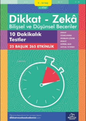 10 Dakikalık Testler ( 9 - 10 Yaş 4.Kitap, 265 Etkinlik )