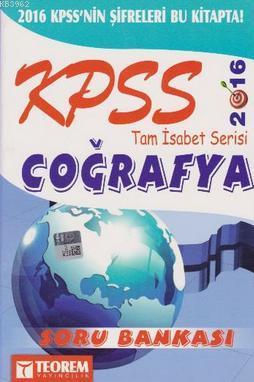 2016 KPSS Tam İsabet Coğrafya Soru Bankası
