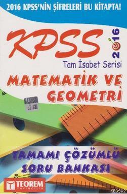 2016 KPSS Tam İsabet Matematik - Geometri Soru Bankası Sedat Bay