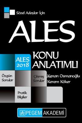 2018 ALES Sözel Adaylar için Konu Anlatımlı Kenan Osmanoğlu