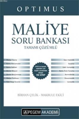 2018 KPSS A Grubu Optimus Maliye Tamamı Çözümlü Soru Bankası