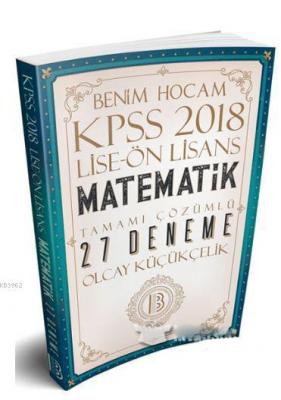 2018 KPSS Lise Ön Lisans Matematik Tamamı Çözümlü 27 Deneme