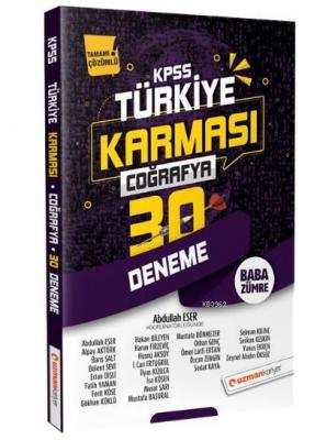 2020 KPSS Coğrafya 30 Deneme Türkiye Karması Kolektif