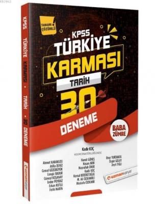 2020 KPSS Tarih 30 Deneme Türkiye Karması Kolektif