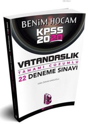 2020 KPSS Vatandaşlık Tamamı Çözümlü 22 Deneme Benim Hocam Yayınları