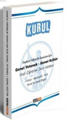 2020 Kurul Sadece Hakimlik Sınavları İçin Genel Yetenek Genel Kültür Ders Notları