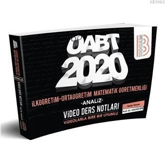 2020 ÖABT İlköğretim ve Ortaöğretim Matematik Öğretmenliği Video Ders Notları Benim Hocam Yayınları