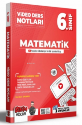 2022 6.Sınıf Matematik Video Ders Notları ( Konu Anlatımı )