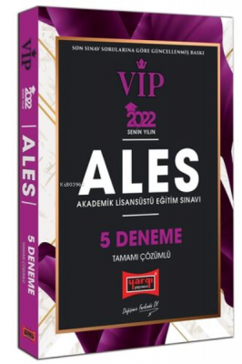 2022 ALES VIP Tamamı Çözümlü 5 Deneme Kolektif