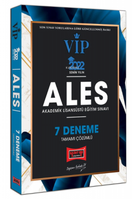 2022 ALES VIP Tamamı Çözümlü 7 Deneme Kolektif