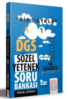 2022 Bir Hayale Serisi DGS Sözel Yetenek Tamamı Çözümlü Soru Bankası L
