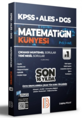 2022 KPSS ALES DGS Matematiğin Künyesi Çağdaş Polat