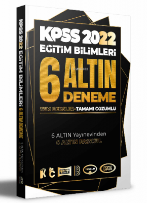 2022 KPSS Eğitim Bilimleri Tamamı Çözümlü 6 Altın Deneme