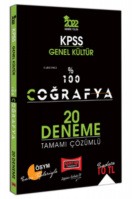 2022 KPSS Genel Kültür %100 Coğrafya Tamamı Çözümlü 20 Deneme Kolektif