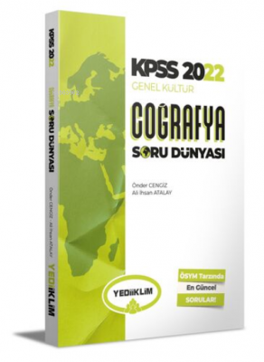 2022 KPSS Genel Kültür Coğrafya Soru Dünyası Önder Cengiz