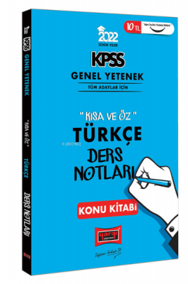 2022 KPSS Genel Yetenek Kısa ve Öz Türkçe Ders Notları Konu Kitabı Kol